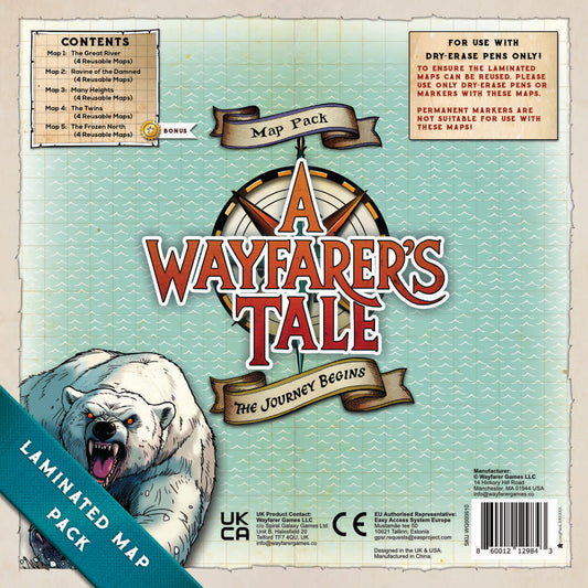 A Wayfarer's Tale: The Journey Begins, Laminated Map Pack