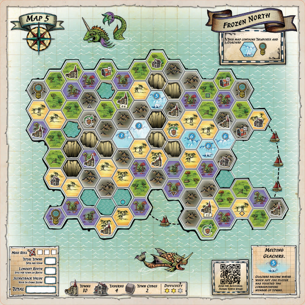 A Wayfarer's Tale: The Journey Begins, Laminated Map Pack